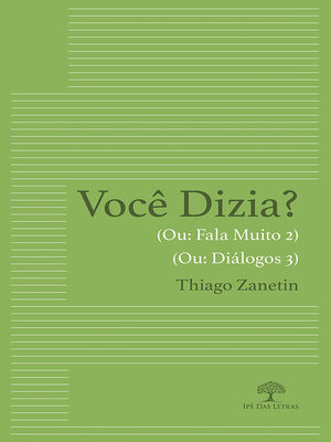 cover image of Você dizia?
